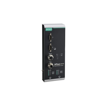 Moxa 2Port 3 In 1 Dvc Srvr W/ M12 Cnnct (Eth., Pwr Inpt), Nport 5250Ai-M12-Ct NPort 5250AI-M12-CT